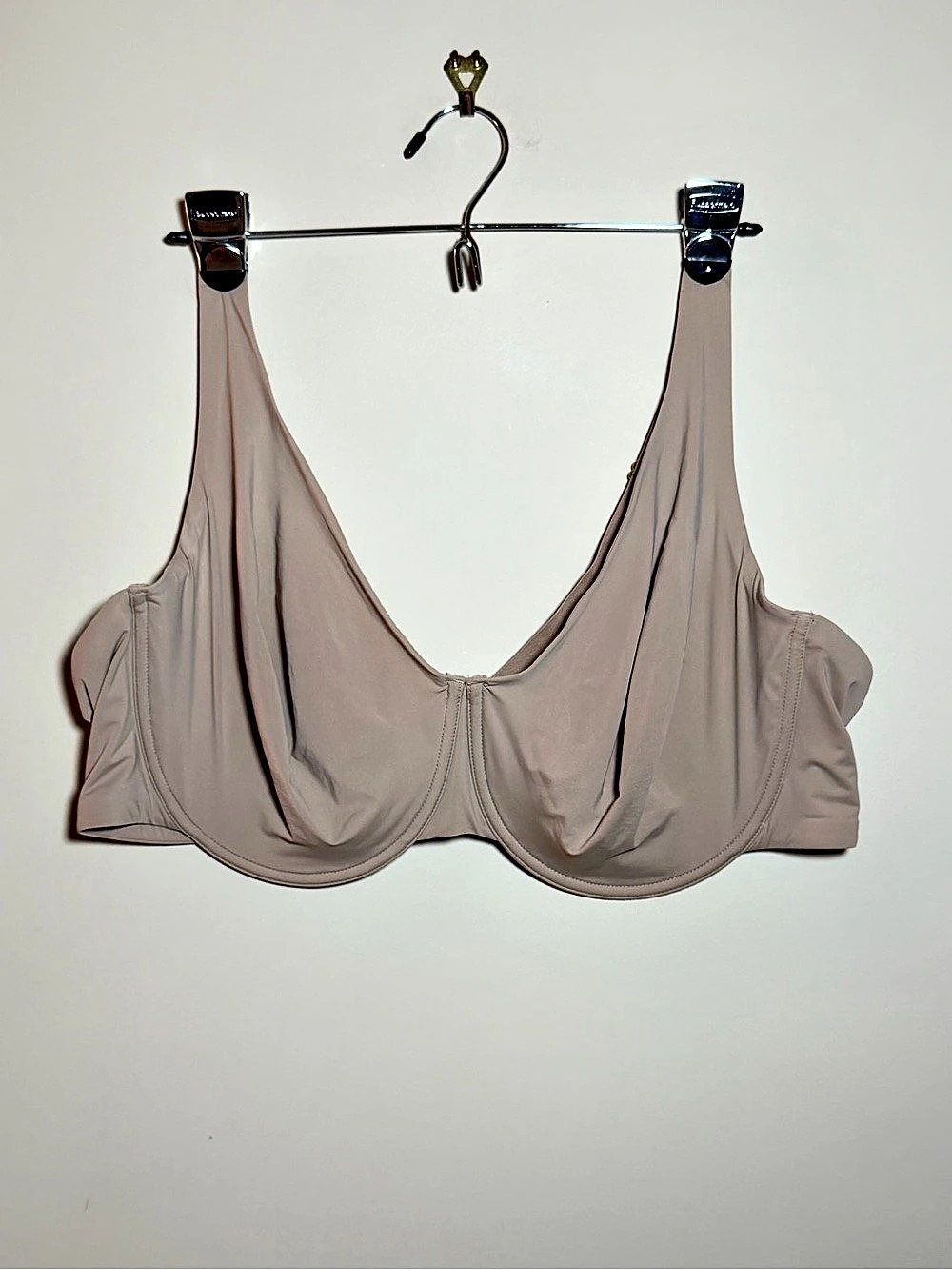 ThirdLove Bra 44E Nude Beige Underwire Full Coverage Stretch Microfiber